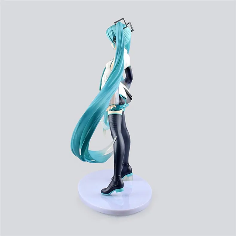 Японское аниме Snow Hatsune Miku Vocaloid 3 Ver. 42 см фигурка модель 1/4 кукла ПВХ Музыка Девушка коллекция Горячая игрушка Рождественский подарок