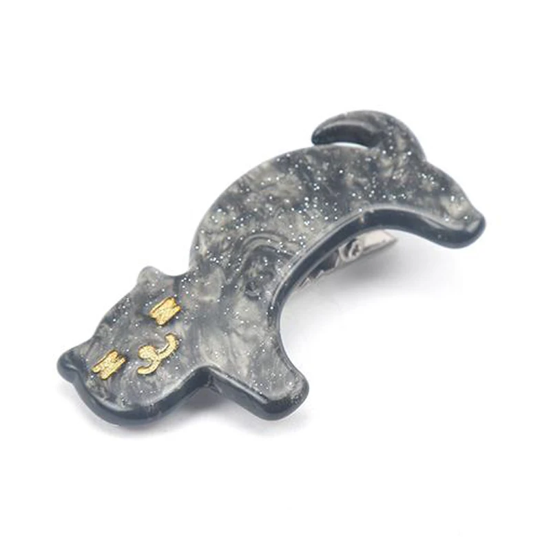 Women Cat Hair Accessories Solid Acrylic Hairpin