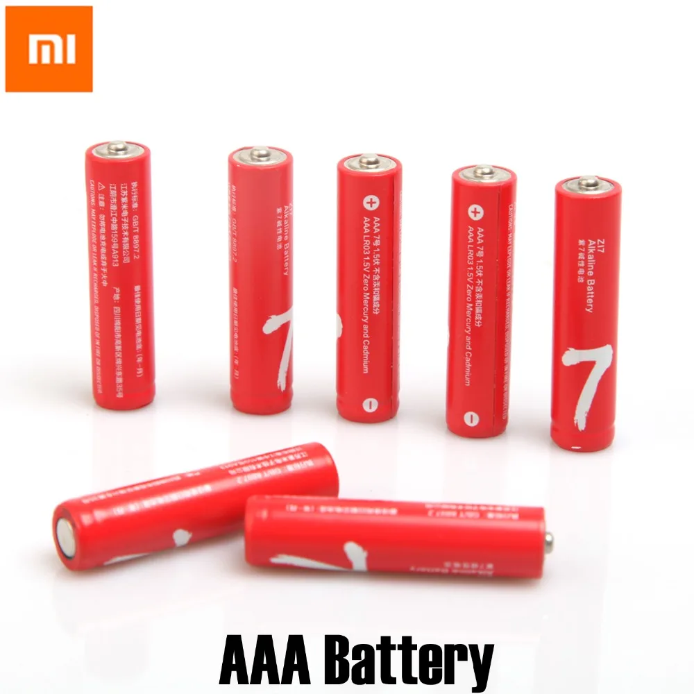 Оригинальный Xiaomi ZIMI ZI7 AAA 900mAh 1 5 V Щелочная батарея сухая для дистанционного