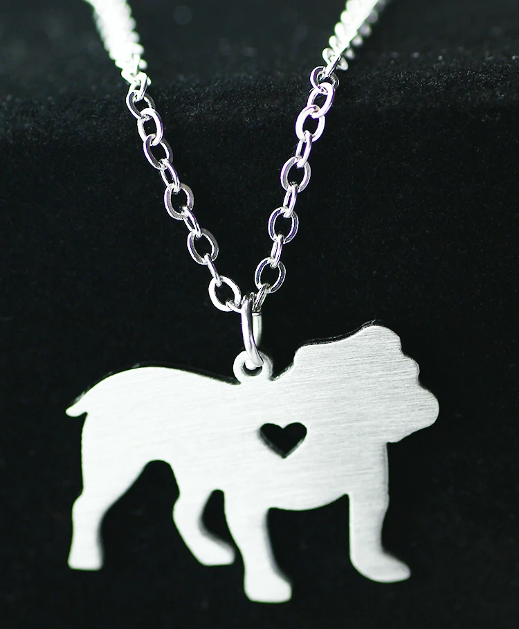 SUTEYI Fashion English Bulldog Necklace Sweater Chain Pendant Love Dog  Animals Necklaces Stainless Steel Women Jewelry|fashion jewelry|jewelry  fashionwomen jewelry - AliExpress