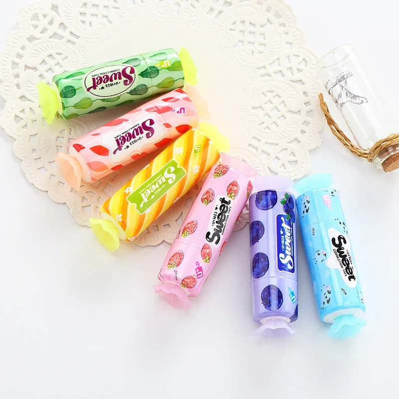 

1pc Novelty Cute Candy Modelling Correction Tape Students School Corrector Tools Kawaii Stationery Kids Gifts Office Supplies