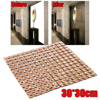 

30*30CM Brown Diamond Mirror Tiles For TV Background Wall KTV Bar Lens