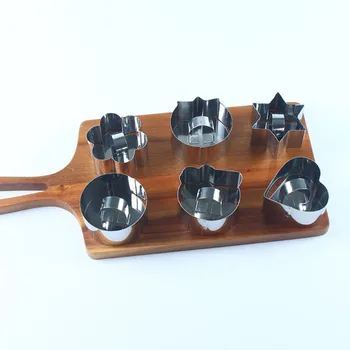 

1PCS stainless steel mousse circle square push plate small cake mold ring cookie baking mold