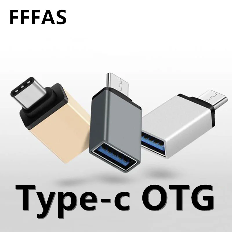 Fffas USB 3,0 Тип-C OTG Кабель-адаптер Тип C USB-C OTG конвертер для Xiaomi Mi5 Mi6 huawei P9 P10 Мышь клавиатуры USB флэш-диск - изображение