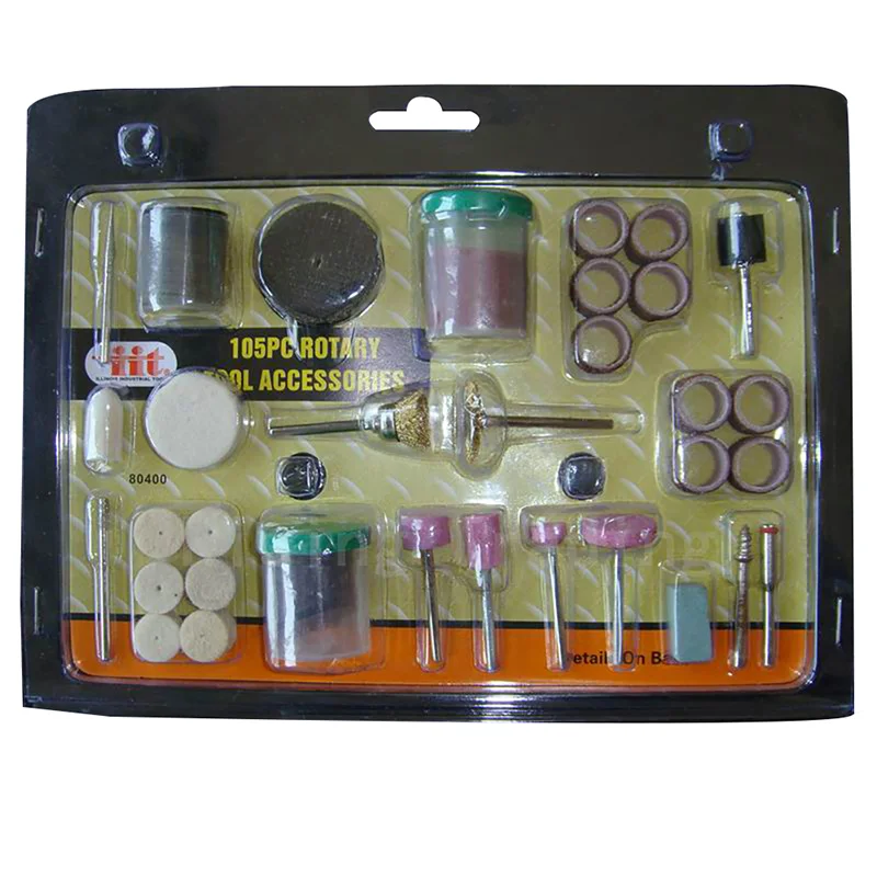 

105Pc Power Tool Accessories Rotary Power Tool Fits Shank Sanding Accessory Bit Set