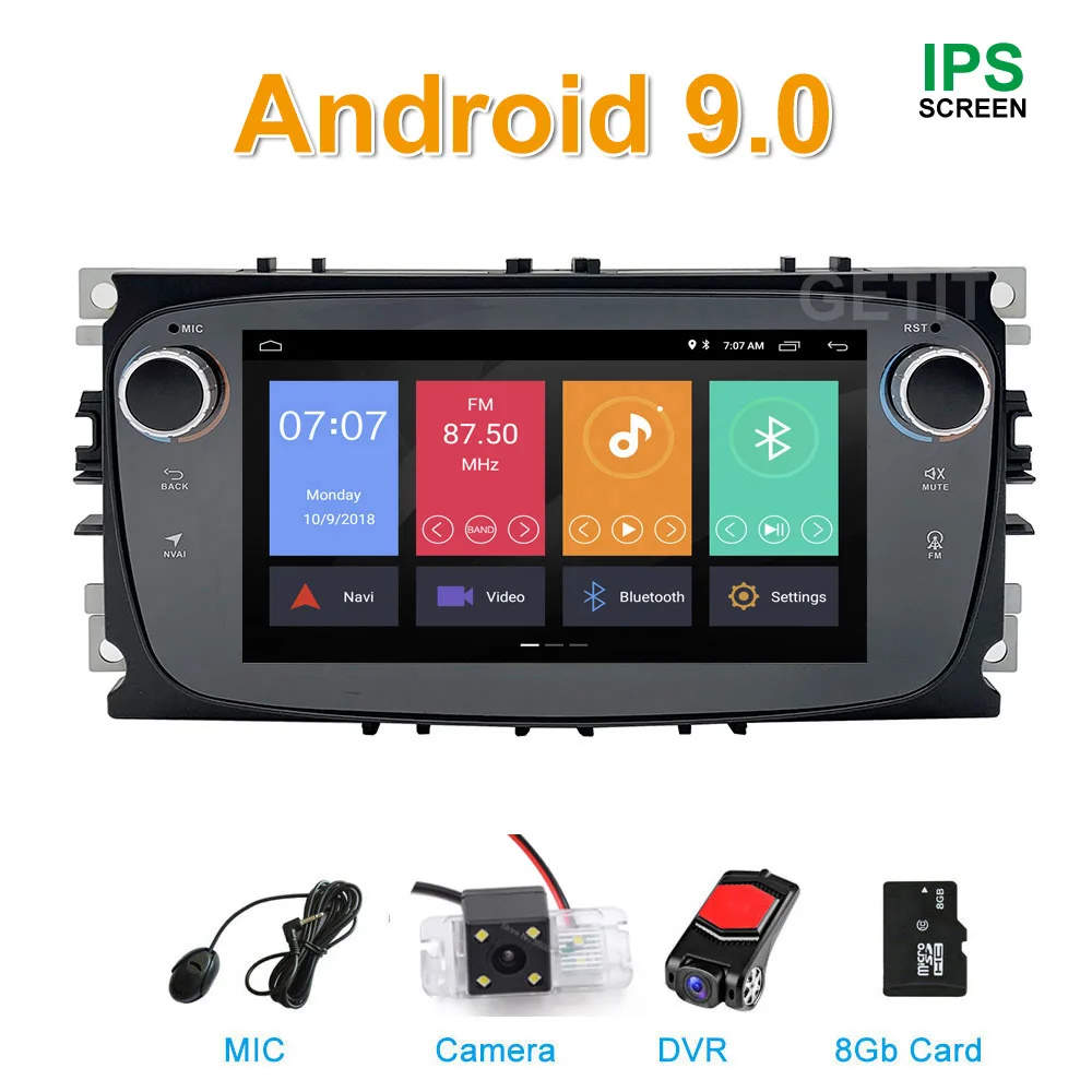 

DSP IPS Android 10.0 Car GPS Multimedia Radio Stereo for FORD FOCUS Mondeo S-MAX C-MAX Galaxy kuga