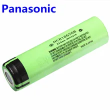 Panasonic, 3,7 v 18650 3400mah литиевая аккумуляторная батарея NCR18650B для фонариков, тормозов компьютеров