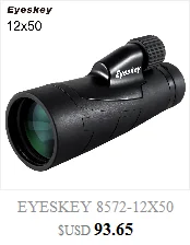 EYESKEY 10-22x50 бинокль 50 мм объектив переменное фокусное расстояние Алюминий сплав кронштейн BAK4 выпрямляющая Призма FMC телескоп