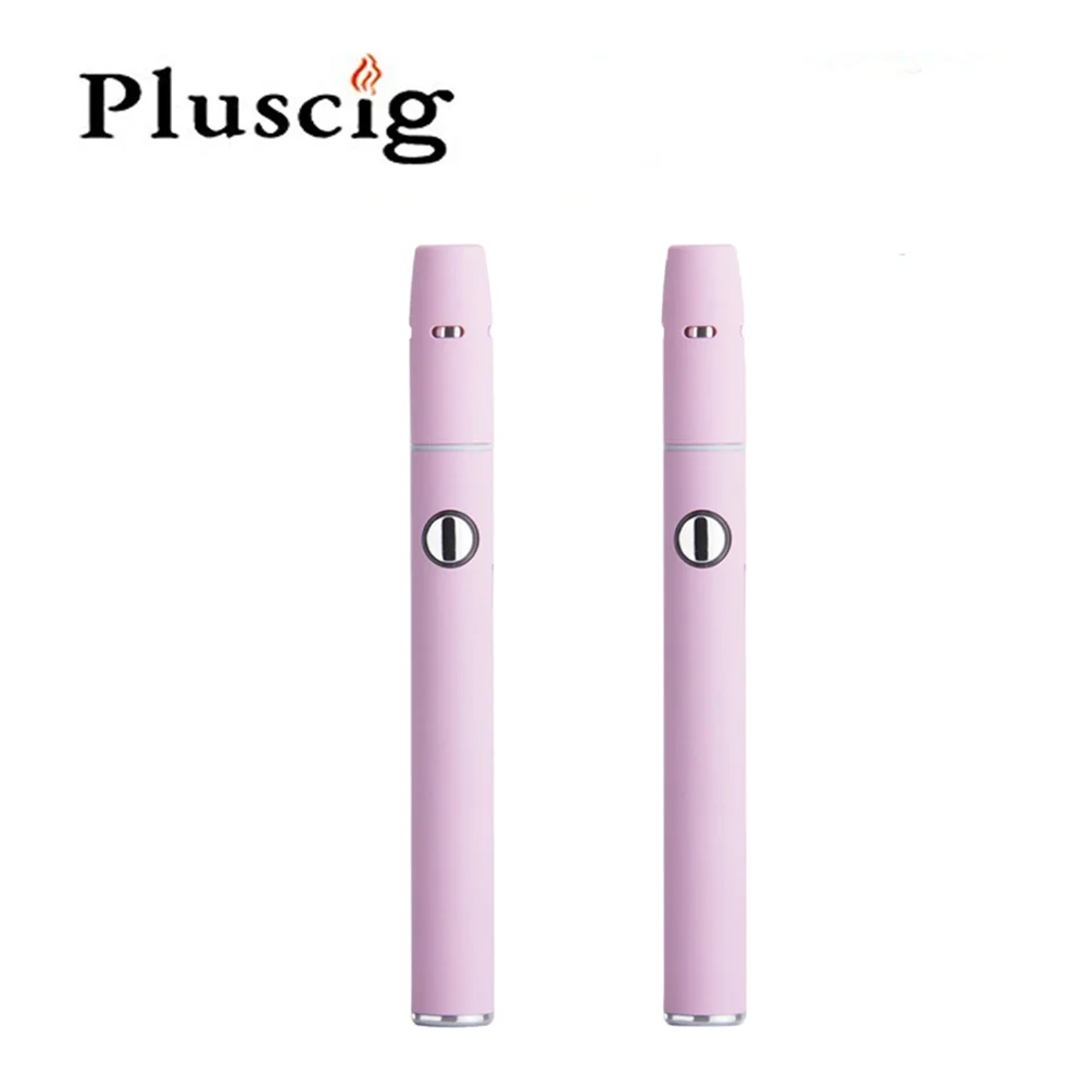

SMY Pluscig V2 Kit 2pcs Pink 650mah 900mah Battery Electronic Cigarette Dry Herb Vape Vaporizer Compatibility with stick