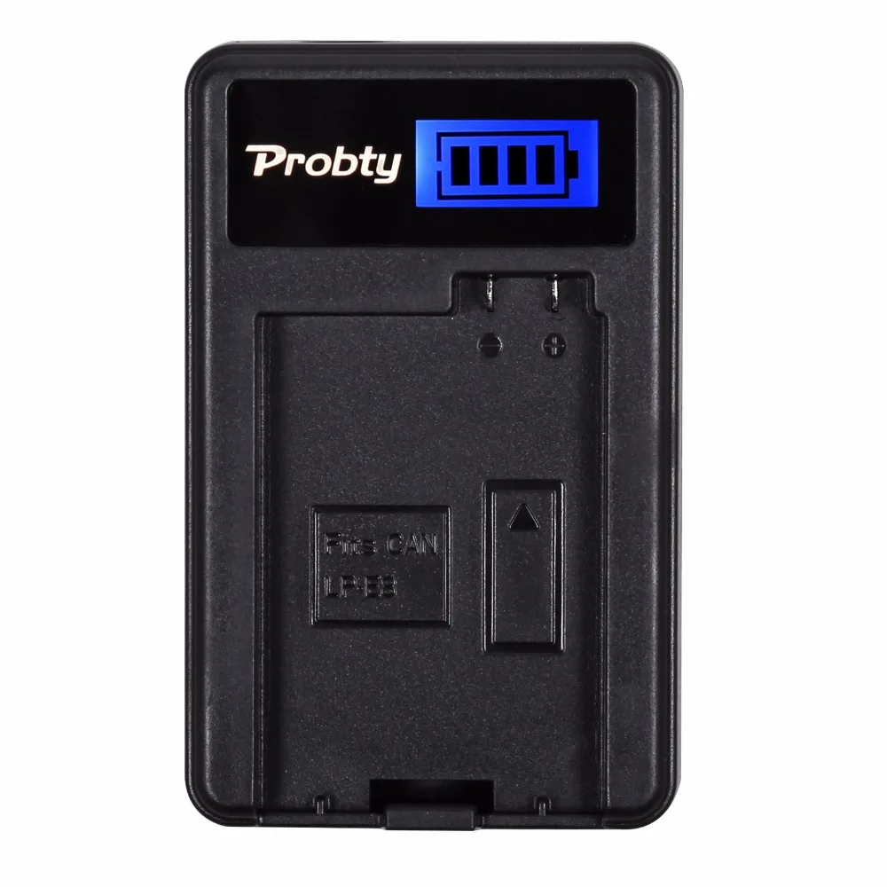 Probty LP E8 LP E8 LPE8 LCD USB Charger for Canon EOS Rebel T2i T3i T4i