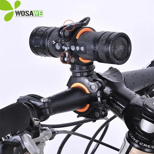 Special Price WOSAWE bike light Clip Mountain Road Bike Handlebar Torch Flashlight Holder rotary bicycle light Lamp Bracket bike accessories