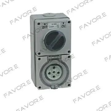 

*32A three phase 5 round pin combination switch with socket 56CV532