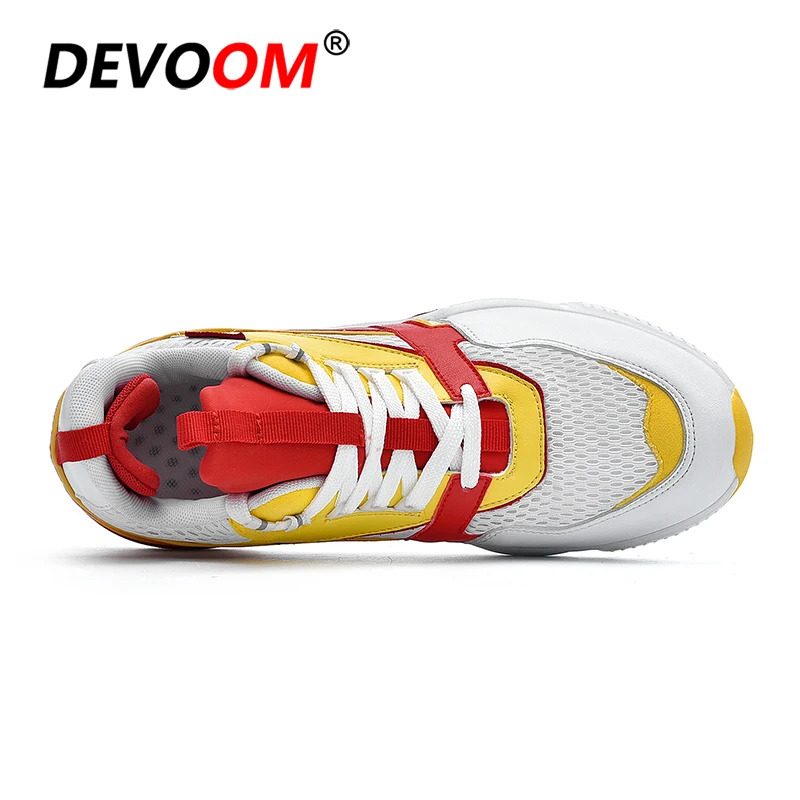 Respirant Noir jaune Mannen Sneakers Hommes Chaussures Cuir Plat En Schoenen Automne Noir Hiver Occasionnels Maille Mode Grande De Taille 2018 bleu RU7fq