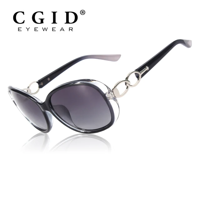 

CGID Retro Big Frame Designer Oversized Ladies Sunglasses for Women Polarized Sun Glasses UV Shades Goggles with Rhinestones