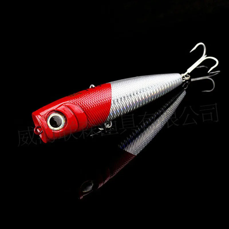 

1pcs/pack 130mm/50g big popper red head sea fish lure long casting boat trolling big game hard plastic bait fishing lure tackle