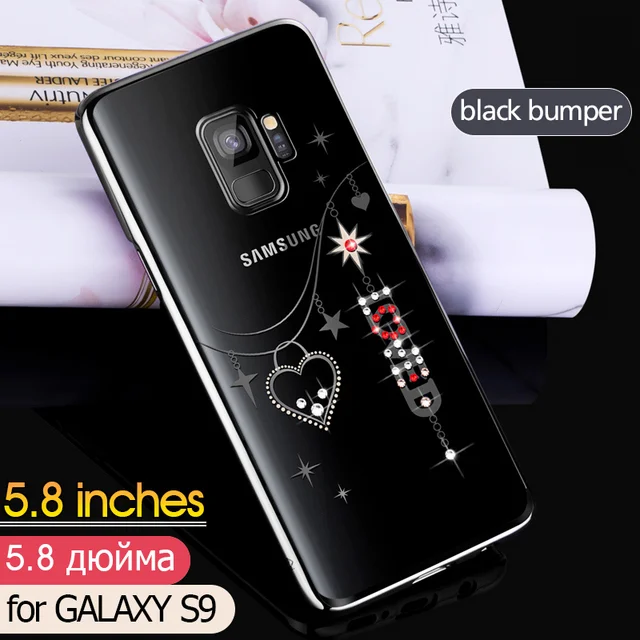 KAVARO para Samsung Galaxy S9 funda de Swarovski Luxury Diamond Cover para Samsung Galaxy S9 S9 + funda Capa| | - AliExpress