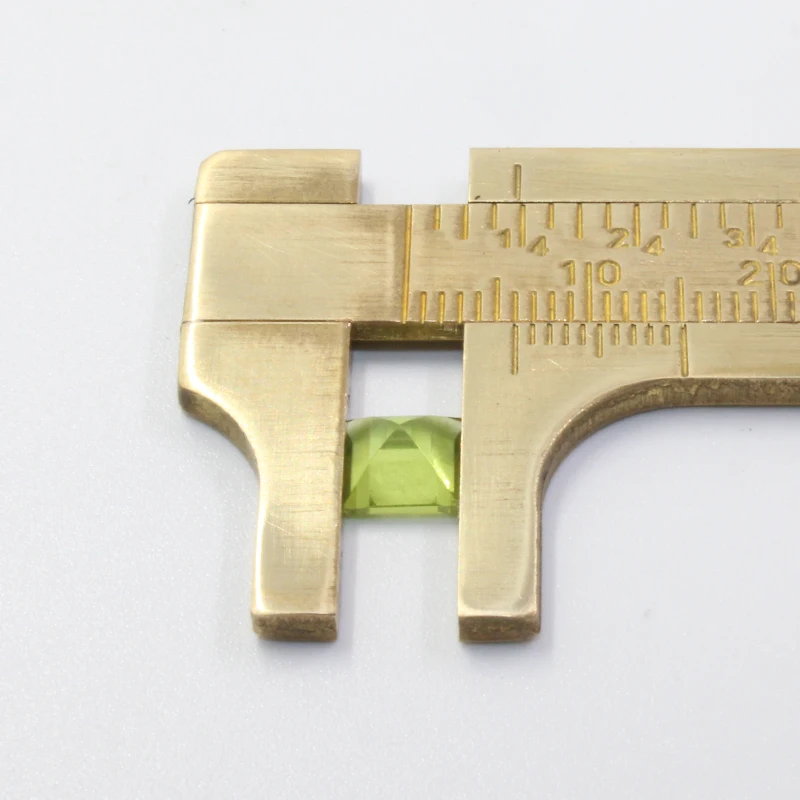 Exorcism gemstone of Egypt natural peridot gemstone 6 mm princess square cut peridot loose price beads