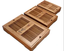 Bambus tee-tablett, kung fu tee-set, bambus-fach, die wasser lagerung, büro massivholz teaboard, teetisch drei größe