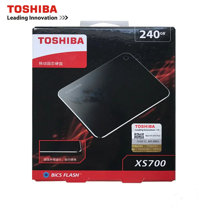 Toshiba внешний SSD Внешний жесткий диск Портативный внешний твердотельный накопитель Тип C 480GB 960GB USB3.1 type C для Mac XS700 SSD