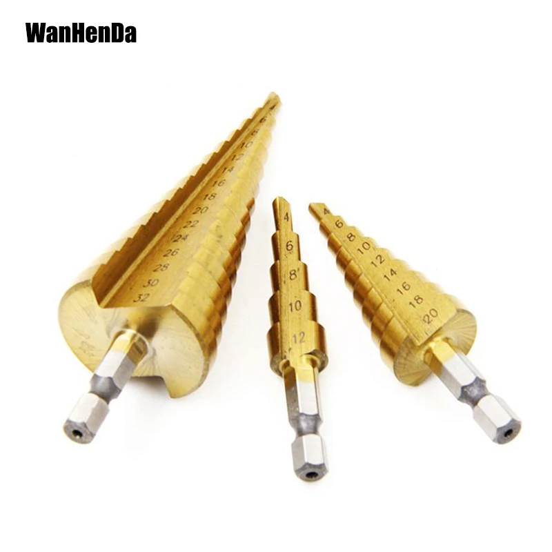 4 12mm 4 20mm 4 32mm Broca Conjunto De A o Hss Grande Passo Cone 