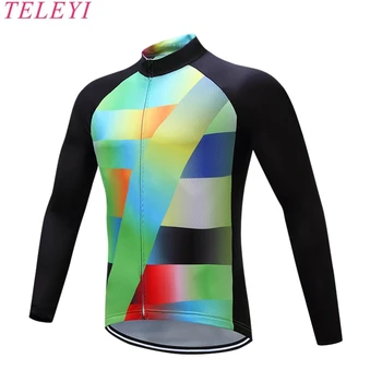 

TELEYI Autumn Sportswear Outdoor Pro Team Ropa Ciclismo Cycling Jersey Breathable MTB Wear Bike Bicycle Wear bike clothing T&08