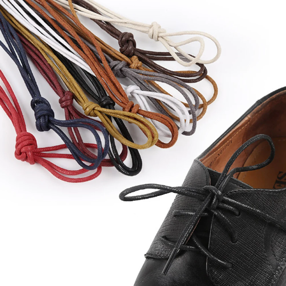 

90 cm Unisex Waxed Cotton Round Shoe laces Leather Waterproof ShoeLaces men's dress shoes woman's Hiking Martin Boot Bootlaces