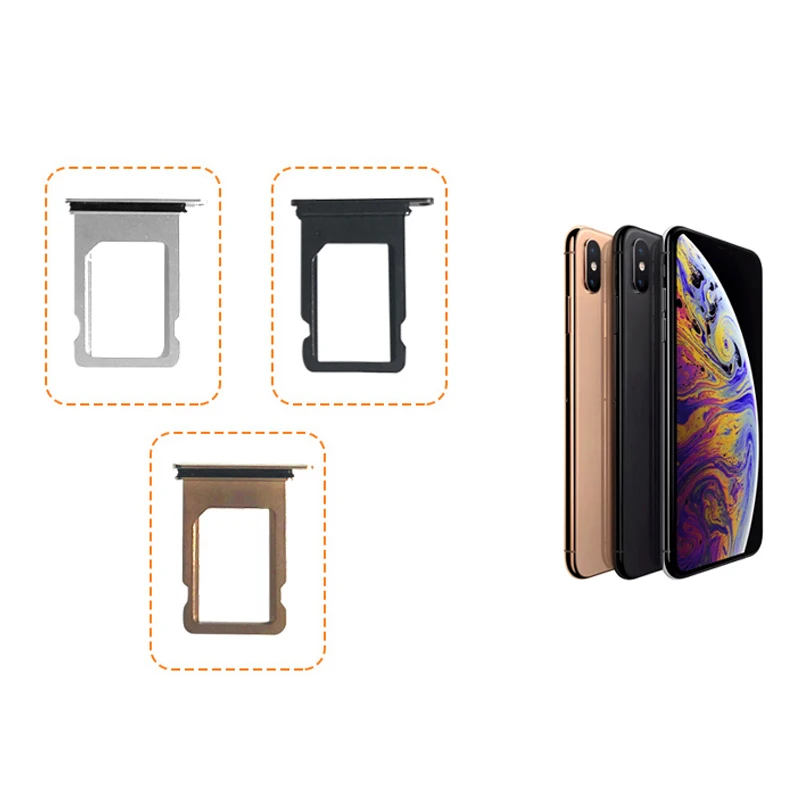 1 шт. Micro sim-карта лоток держатель Замена слота для Apple для iphone XS карта инструмент контактный ключ иглы