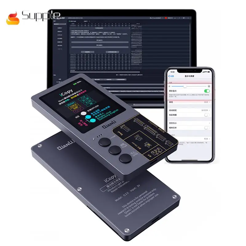 

QIANLI iCopy LCD Screen Original Color Repair Programmer for iPhone 7/8/8P/X/XR/XS/XS MAX Vibration/Touch/Photosensitive Repair