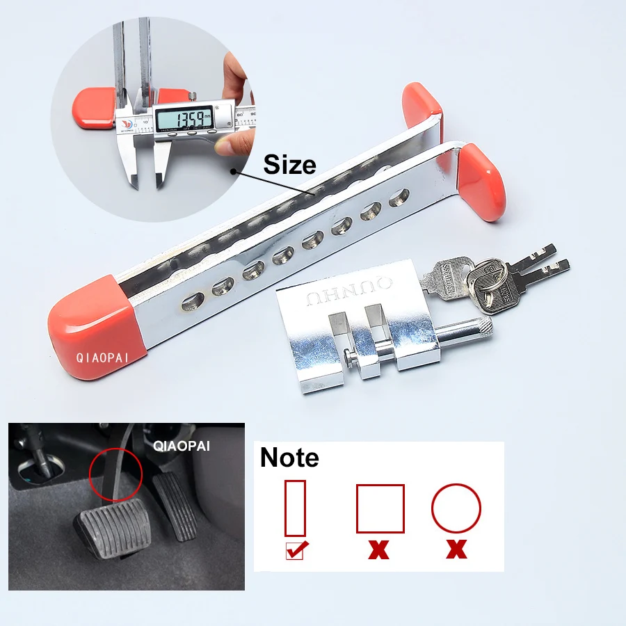 General Vehicle  Steering Wheel lock brake theftproof safety security locking mechanism stainless steel forging car clutch lock