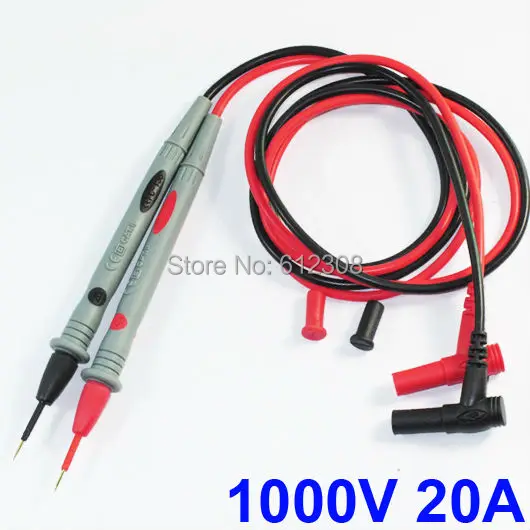 Digital Multimeter 1000V 20A Test Lead Probe Cable SMD SMT Needle Tip FC136 Pair 