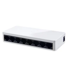 Высокая производительность мини сетевой коммутатор концентратор 8 Порты и разъёмы 10/100 Мбит/с быстро LAN Ethernet сетевой адаптер+ DC5V /500mA Питание