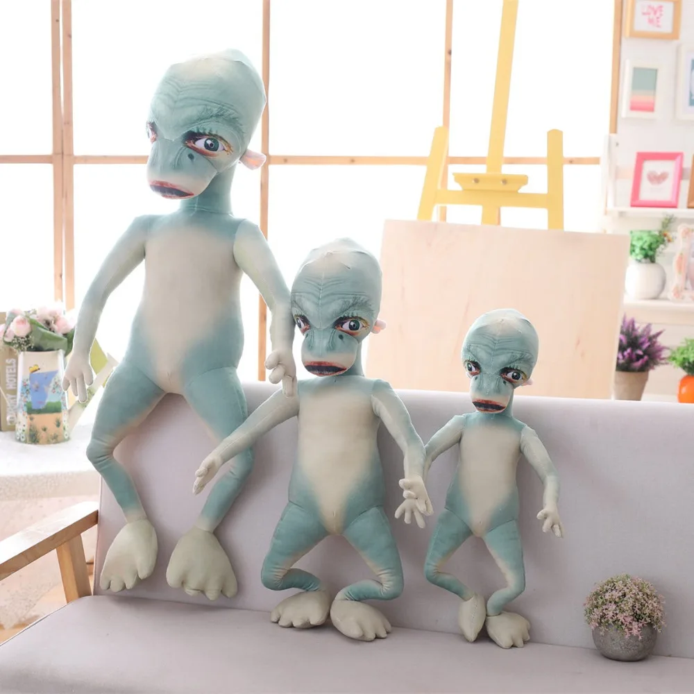 60/80/100cm Movie Figure alien strange plush toy Soft planet creature Fun Trick Film Movie fan kid Cartoon unique ugly gift