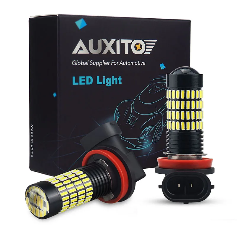 AUXITO 2x H8 H11 светодиодные лампы для противотуманных фар 12 В H9 H16 9005/HB3 PSX24W 9006/HB4 DRL авто