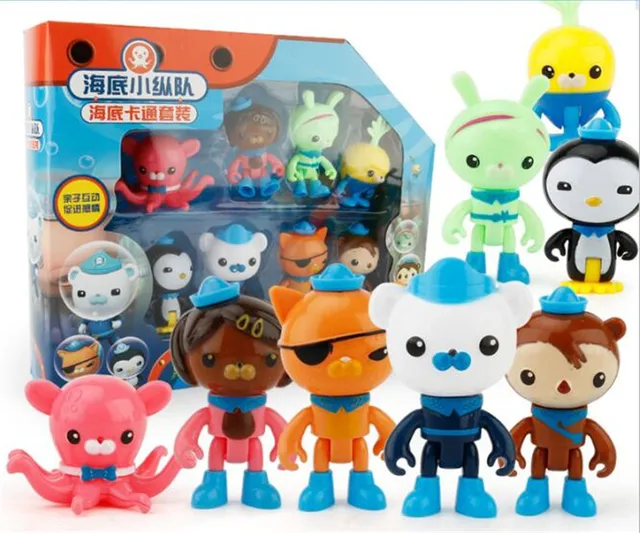 The Octonauts Action Figure Toy Peso Captain Kwazii Model Toys Cartoon Movie Dolls Model Kid S Toys Gift Domain