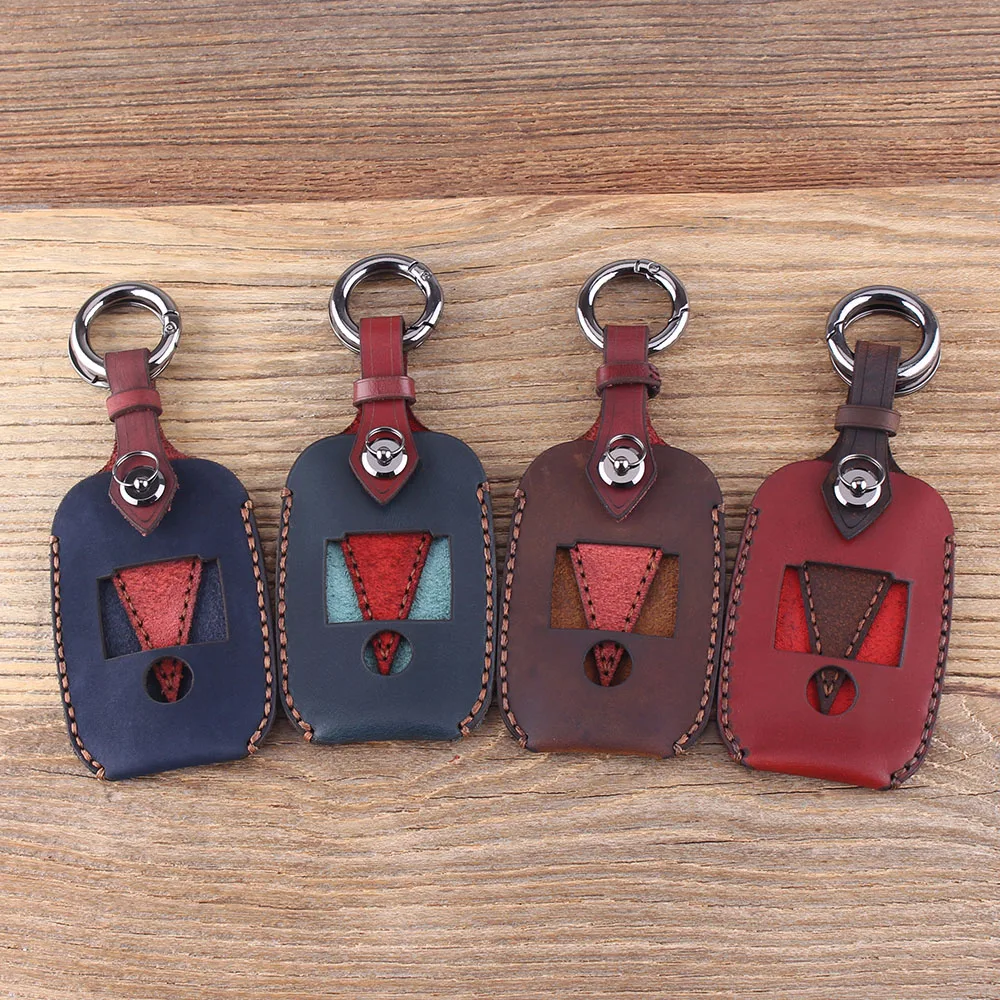 KEYYOU Remote Key Shell Case Fob 3 Buttons Genuine Leather Protector Key Cover For Kia K3 K4 K5 Sorento Sportage Car Key C KEYYOU Remote Key Shell Case Fob 3 Buttons Genuine Leather Protector Key Cover For Kia K3 K4 K5 Sorento Sportage Car Key C
