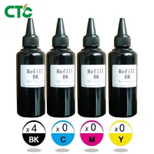 4x100 черный универсальный набор чернил для заправки краски совместимый для hp для Epson чернила для Canon струйный для принтера Dell чернила и СНПЧ чернила бутылка
