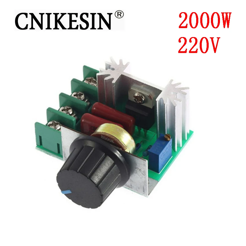 CNIKESIN 220 В импорт 2000 Вт высокомощный Тиристор диммер Электронный регулятор