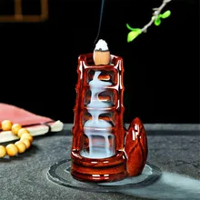 Керамическая бамбуковая форма курильница для благовоний горелка креативный водопад ладан держатель украшения для дома Декор кадильница для ароматерапии