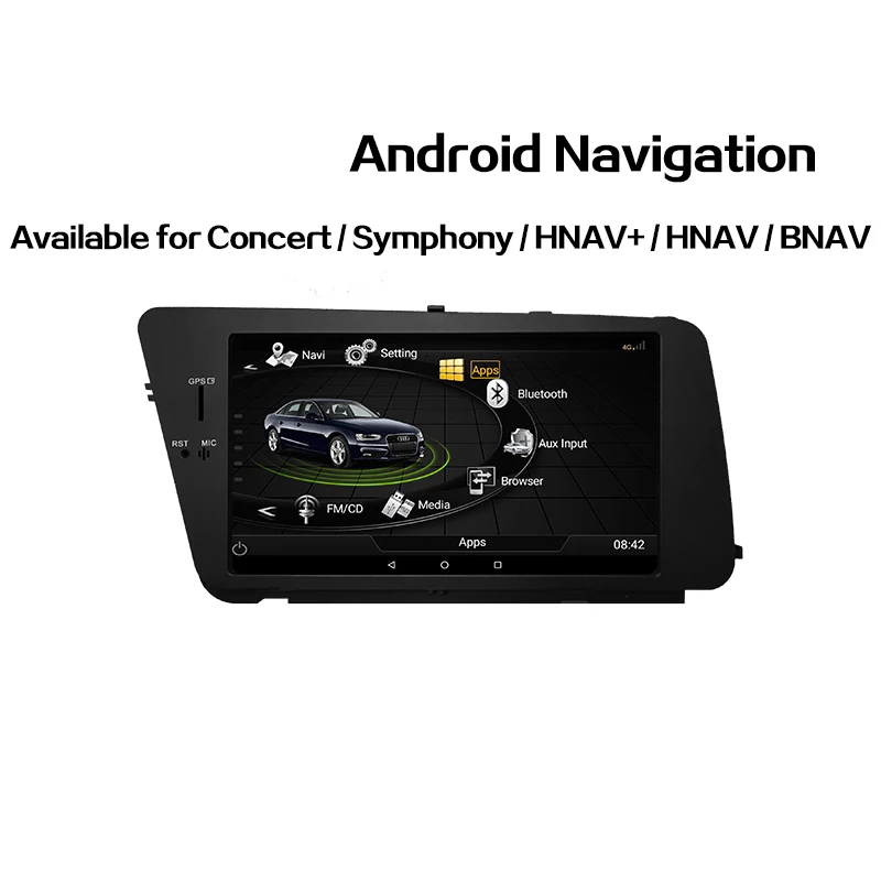 Best OZGQ 3G MMI Android Touch Screen Octa Core Car Multimedia Player GPS Headunit  Autoradio For Audi 2008-2016 A4 A5 S5 S4 1