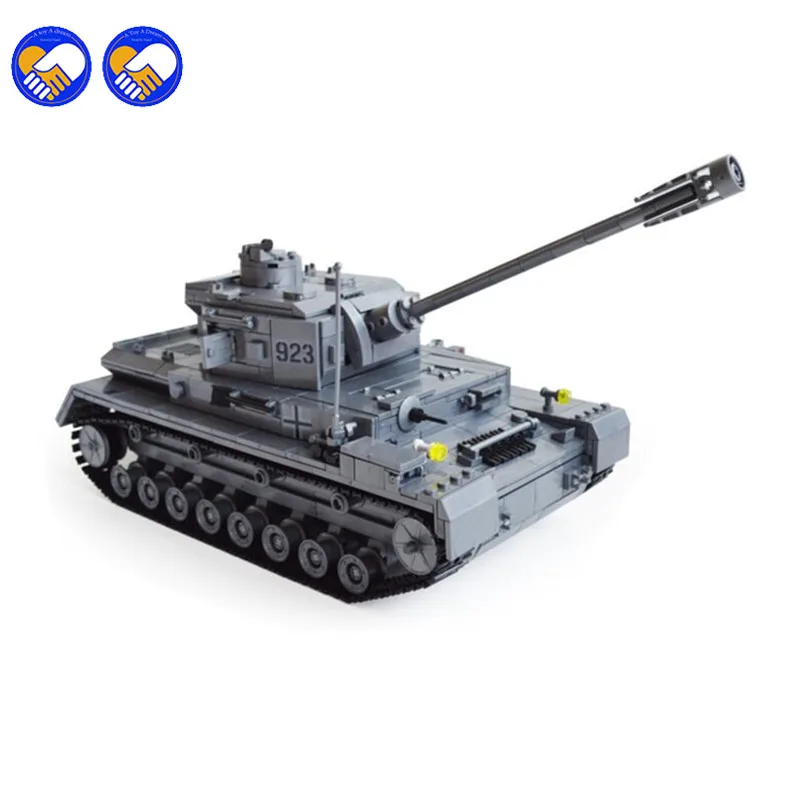 

A toy A dream Panzer IV F2 Tank 1193pcs Building Blocks Compatible Legoingly Tank Educational Bricks Toys Models Building Toys
