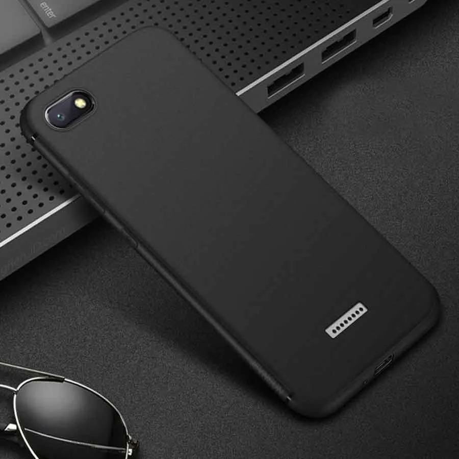 JFVNSUN для Xiaomi Redmi 6A чехол 2 ГБ+ 16 Гб 5,4" конфетный цвет, матовый мягкий защитный силиконовый из ТПУ чехол для Xiaomi Redmi 6A чехол - Цвет: black