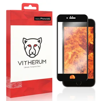 

RUBY - Ultimate Resistance Tempered Glass for iPhone 6/6S (Black frame)