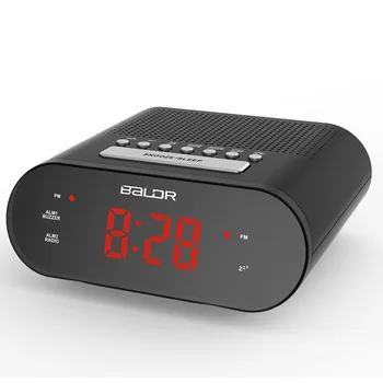 

LED Digital Alarm Clock FM Radio Clock Dual Alarm Snooze Buzzer Sleep Timer Table Watch Desk Time Clocks