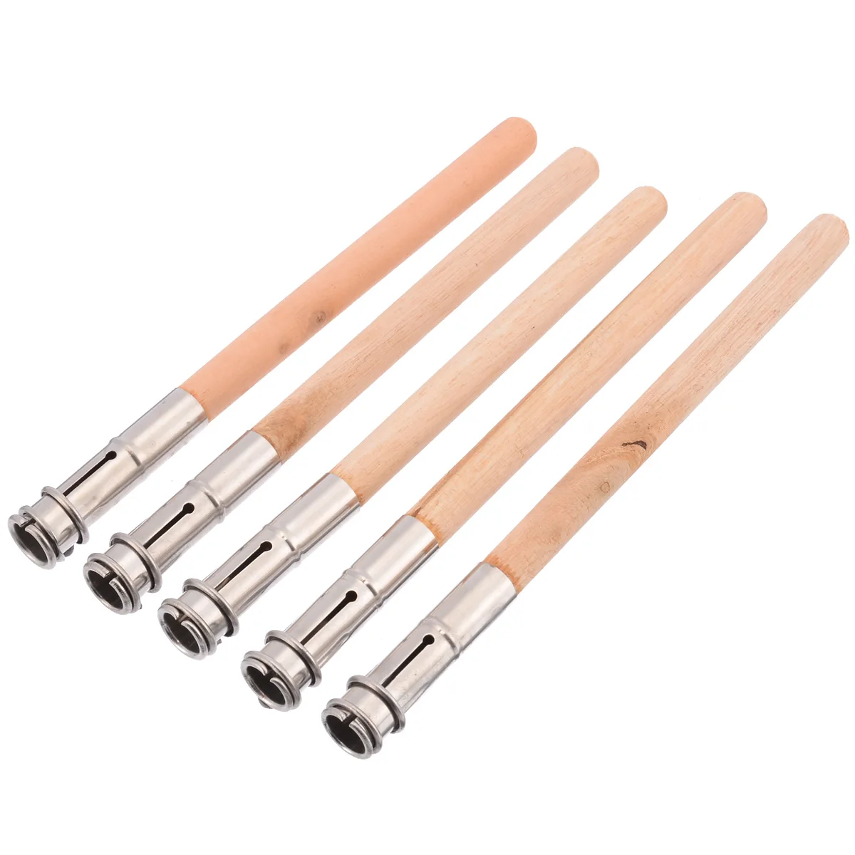 5pcs/Set Wooden Lengthener Holder Adjustable Pencil Extender Art Writing Hobby Tool School Office Stationery Supplies 125*9mm