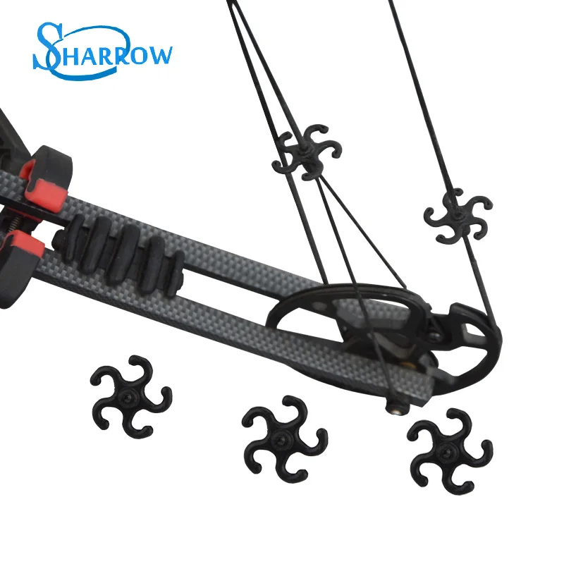 

10pcs Archery Bow String Stabilizers Soft Rubber Silencer Fit For Compound BowString Outdoor Sports Shooting Hunting Accessories