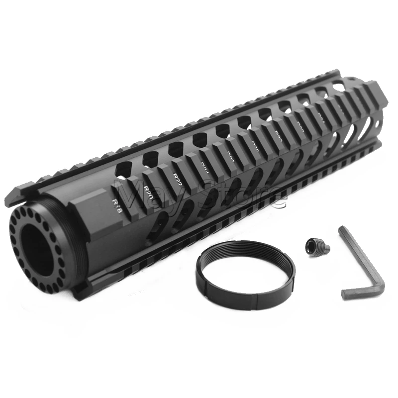 Новое поступление Тактический 10 дюймов поплавок Handguard пистолет Длина Quad рейку M16 M4 AR-15 ручной Gurad