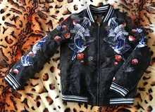 MRJ111 fashion collar bird embroidery jacket female Eugen yarn sunscreen shirt/Embroidered Baseball Jacket/Embroider coat