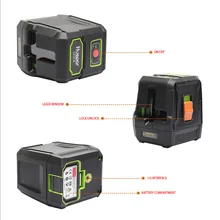 AK-011 красный зеленый огни Открытый лазерный уровень 2 линии инструмент автоматический Высокая точность Водонепроницаемый Лазерные уровни IP54