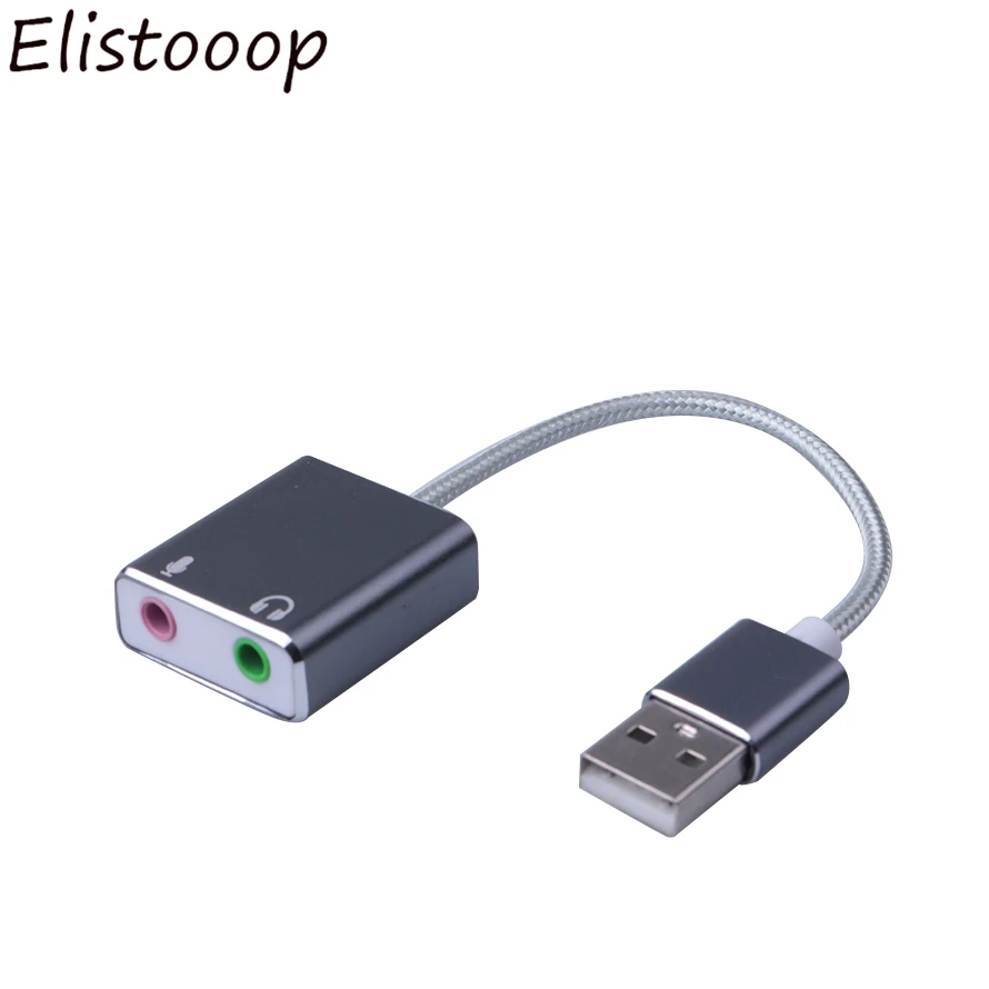 2018 External for Macbook Computer Laptop Usb 3.5mm Jack Sound Card 7.1
