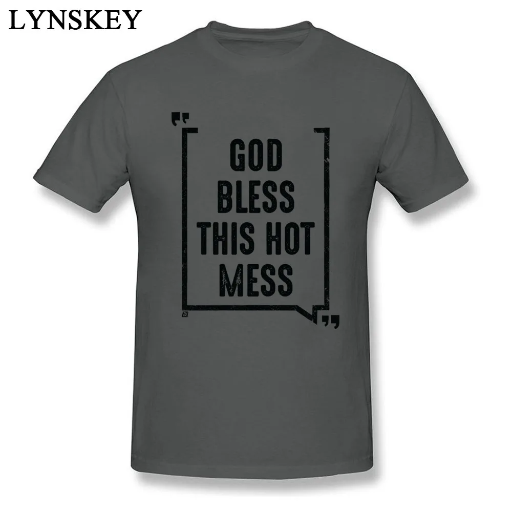Fitted Leisure Short Sleeve Tops Tees God Bless This Hot Mess Summer/Fall Round Collar All Cotton Male T Shirts Leisure Tee Shirt God Bless This Hot Mess carbon